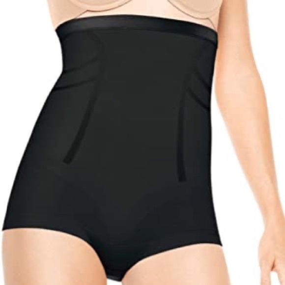NWT SMALL SPANX Slimmer & Shine Bodysuit Black - Picture 1 of 13
